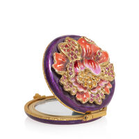 Floral Round Compact, small